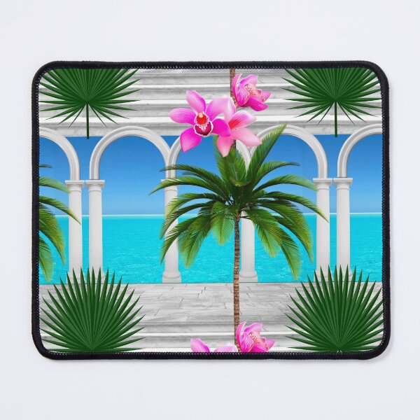 Item preview, Tropical,sea,palmleaf tree,Arch,arches,arcade,columns,statues,Italian style  designed and sold by MariaMarinova.