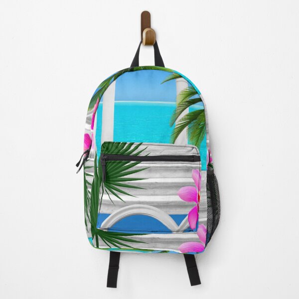 Item preview, Tropical,sea,palmleaf tree,Arch,arches,arcade,columns,statues,Italian style designed and sold by MariaMarinova.