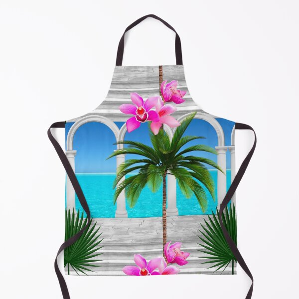 Item preview, Tropical,sea,palmleaf tree,Arch,arches,arcade,columns,statues,Italian style designed and sold by MariaMarinova.