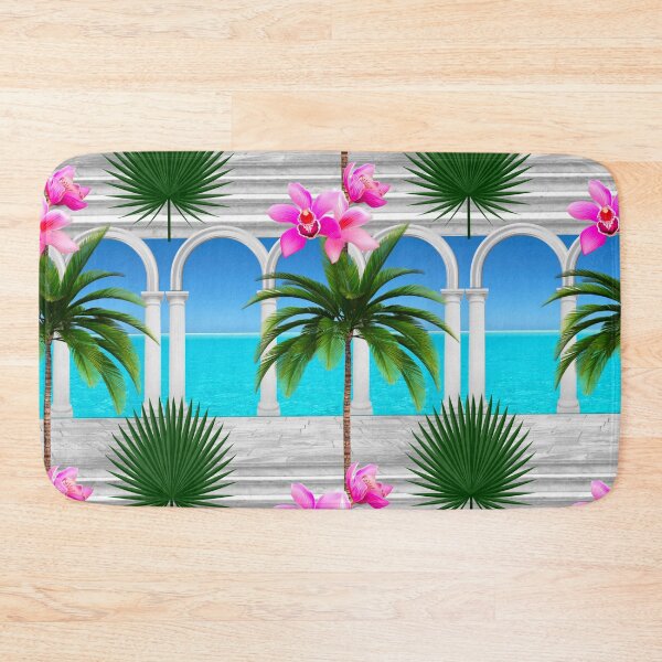 Item preview, Tropical,sea,palmleaf tree,Arch,arches,arcade,columns,statues,Italian style designed and sold by MariaMarinova.