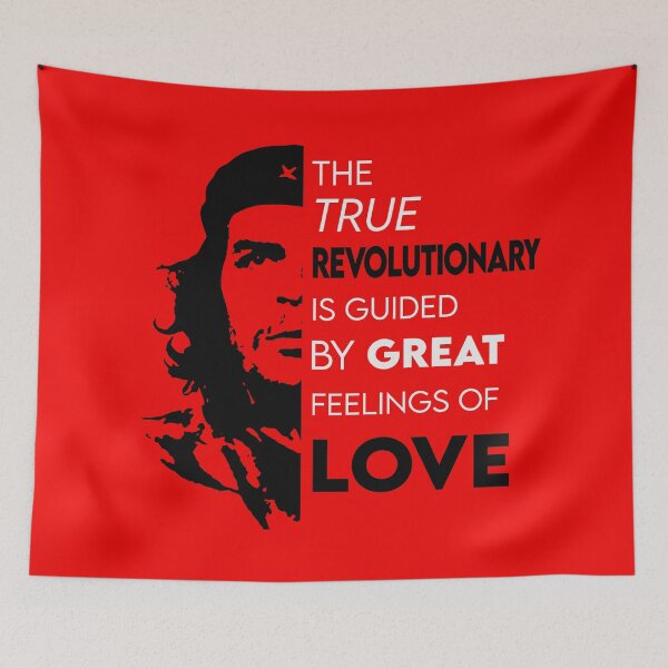 Item preview, Che Guevara The True Revolutionary Quote Red designed and sold by gabyshiny.