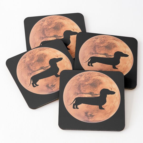 Item preview, dachshund Dog Silhouette in Mars dachshund lover gift designed and sold by alaechamlal.