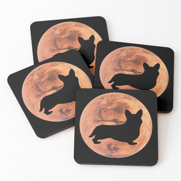 Item preview, corgi Dog Silhouette in Mars corgi lover gift designed and sold by alaechamlal.