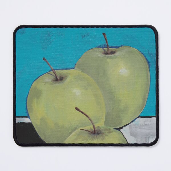 Item preview, Green apples on blue. designed and sold by Shelly Moore.