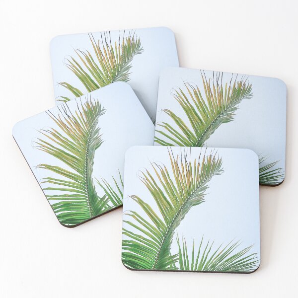Item preview, Coconut tree leaf sky background designed and sold by sinseeho.