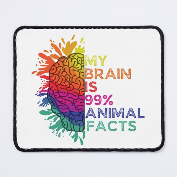 Item preview, My Brain Is 99% Animal Facts Retro Colorful Gift for Animal Lovers designed and sold by Shop signer.