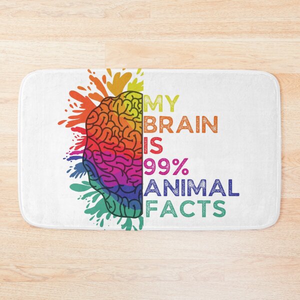 Item preview, My Brain Is 99% Animal Facts Retro Colorful Gift for Animal Lovers designed and sold by Shop signer.