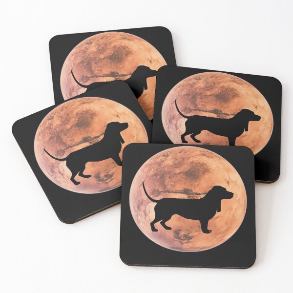 Item preview, basset hound Dog Silhouette in Mars basset hound lover gift designed and sold by alaechamlal.