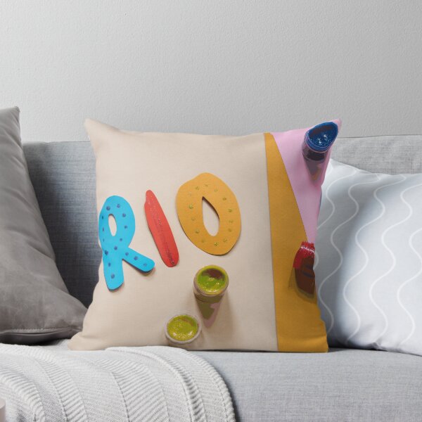 Item preview, Feel Free in Rio - Throw Pillow designed and sold by WitchEloina.