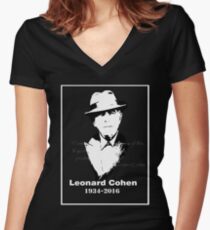 Leonard Cohen Shirt mit V-Ausschnitt