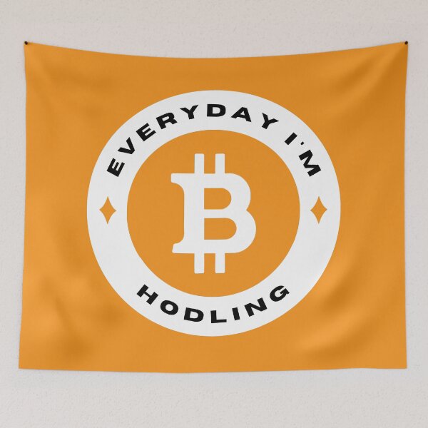 Item preview, Everyday I'm Hodling - Bitcoin (BTC) - Color designed and sold by issaapparel.