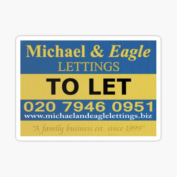 Stath Lets Flats Michael and Eagle Lettings Funny Sticker