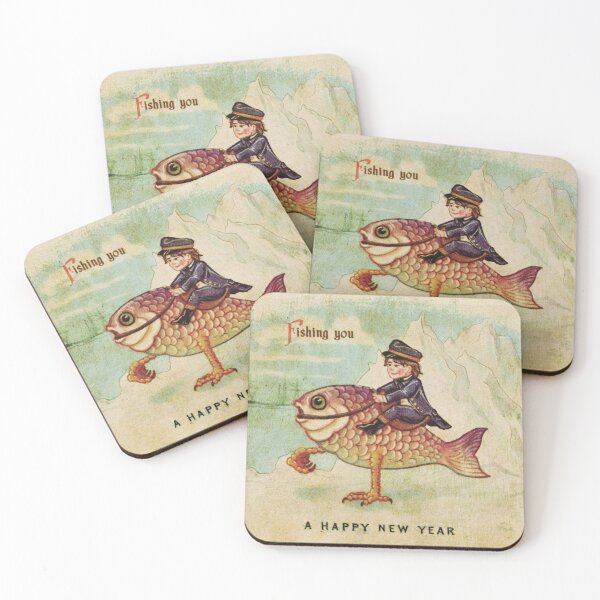 Item preview, James Fishjames - Victorian New Years Card designed and sold by soididthisthing.