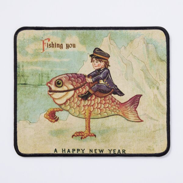 Item preview, James Fishjames - Victorian New Years Card designed and sold by soididthisthing.