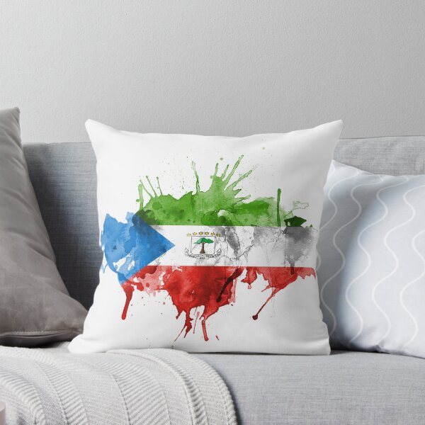 Item preview, equatorial guinea flag watercolor designed and sold by lipedesigns.