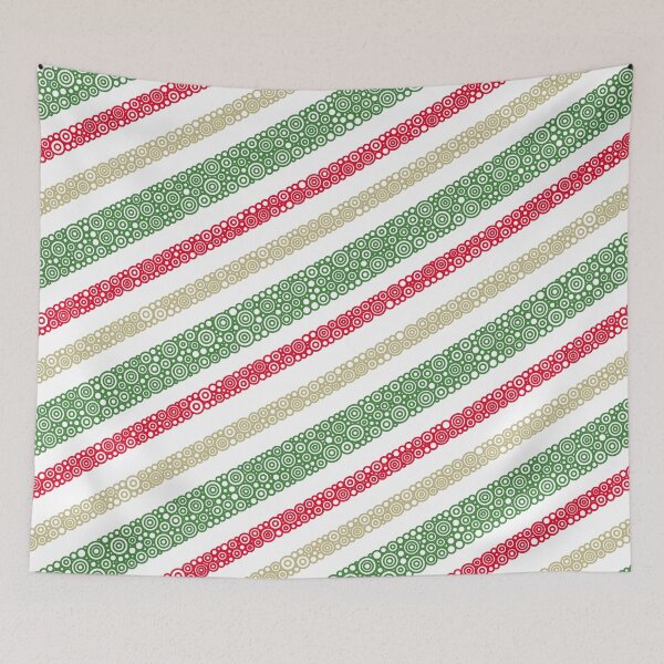 Item preview, Red, Gold and Green Diagonal Stripes designed and sold by Pierre Bernard Jr.