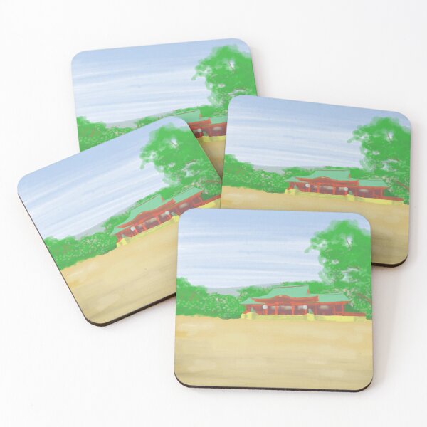 Item preview, Original Japanese Jinja Shrine Painting designed and sold by sisterloli.