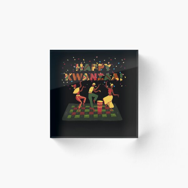 Item preview, Happy Kwanzaa-Black Background  designed and sold by Trendi61.