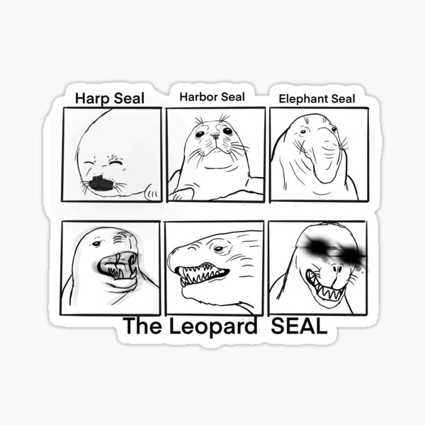 "Types of seals" Sticker for Sale by Manalopangaea Redbubble