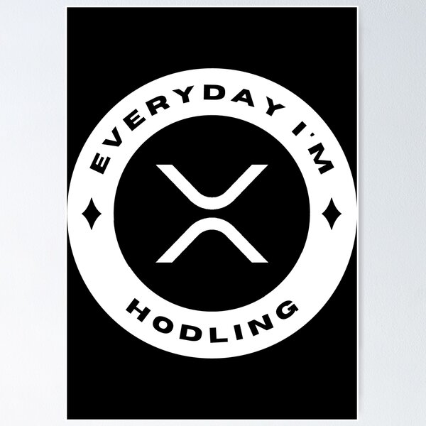 Artikel-Vorschau von Everyday I'm Hodling - Ripple (XRP) - Weiß, designt und verkauft von issaapparel.