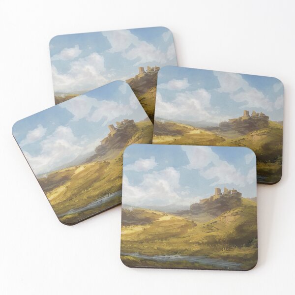 Item preview, Distant castle artwork designed and sold by LonelyFootpad.