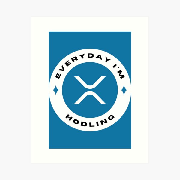 Artikel-Vorschau von Everyday I'm Hodling - Ripple (XRP) - Farbe, designt und verkauft von issaapparel.