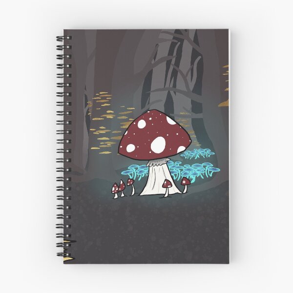 Item preview, Mushrooms in a dark forest. designed and sold by BerryShyKittens.