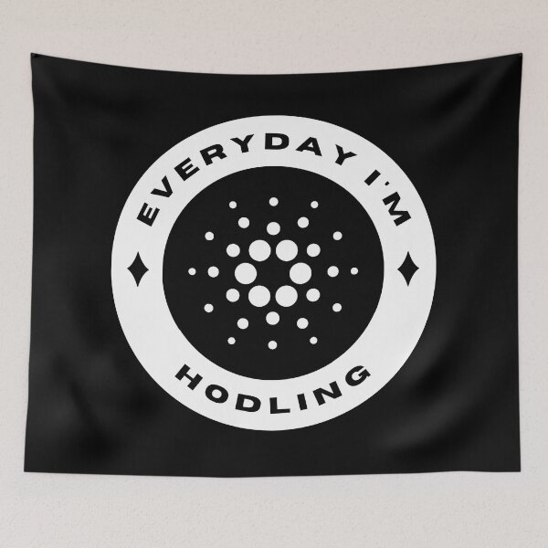 Item preview, Everyday I'm Hodling - Cardano (ADA) - White designed and sold by issaapparel.
