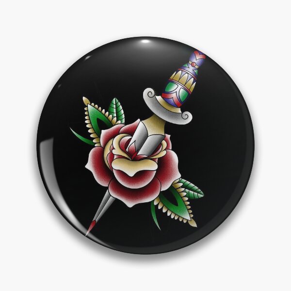 Item preview, Rose and Dagger Tattoo designed and sold by CiricexChimera.