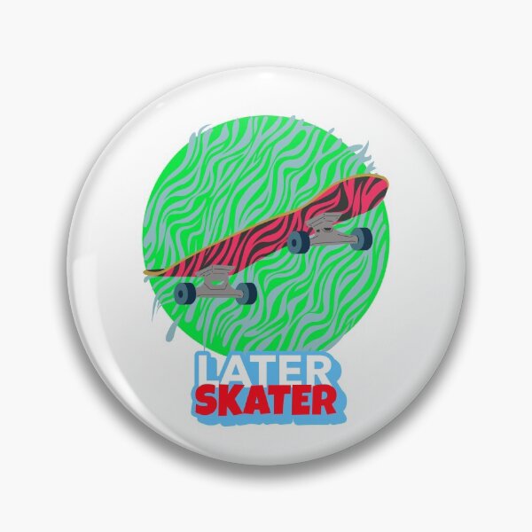 Item preview, Later Skater Graphic Design Skateboard T-Shirt/Sticker designed and sold by BestCoolStuff.