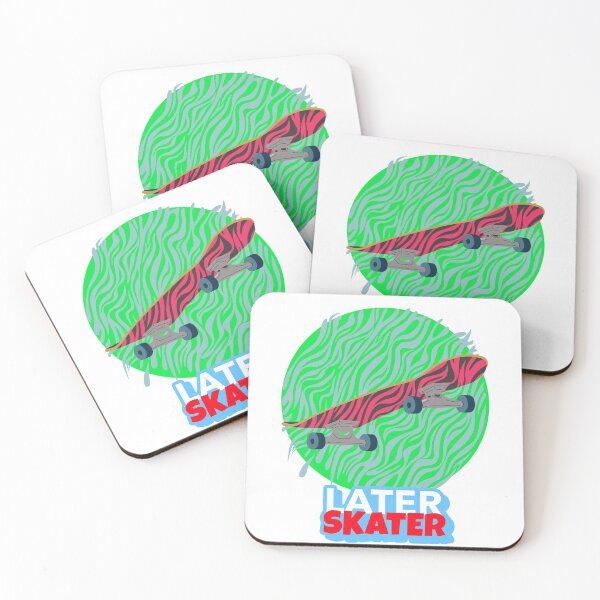 Item preview, Later Skater Graphic Design Skateboard T-Shirt/Sticker designed and sold by BestCoolStuff.