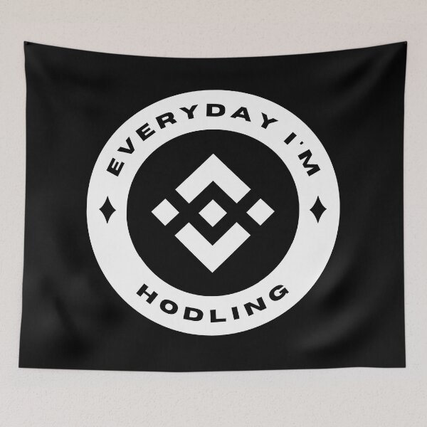 Item preview, Everyday I'm Hodling - Binance Coin (BNB) - White designed and sold by issaapparel.