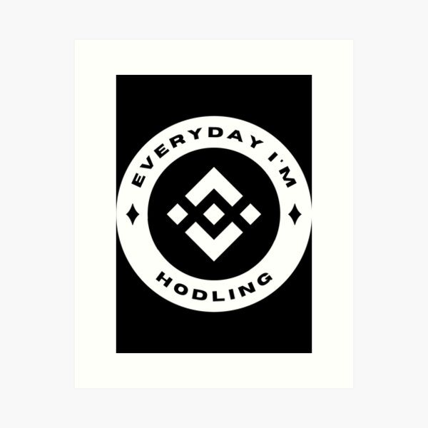 Artikel-Vorschau von Everyday I'm Hodling - Binance Coin (BNB) - Weiß, designt und verkauft von issaapparel.