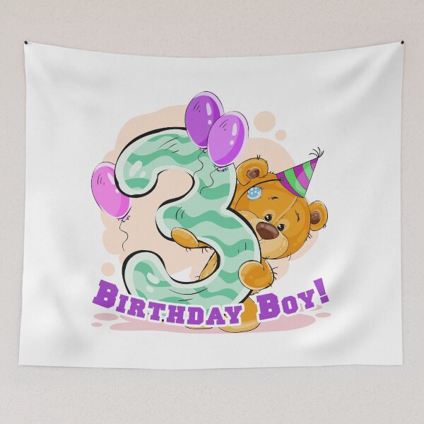 Item preview, Boy's Third Birthday! designed and sold by lucidfrog.