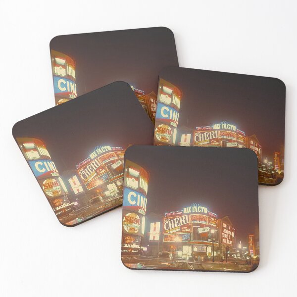 Item preview, Piccadilly Circus 1970, London England, Neon lights, British tourist spot, Double decker bus designed and sold by Nostrathomas66.