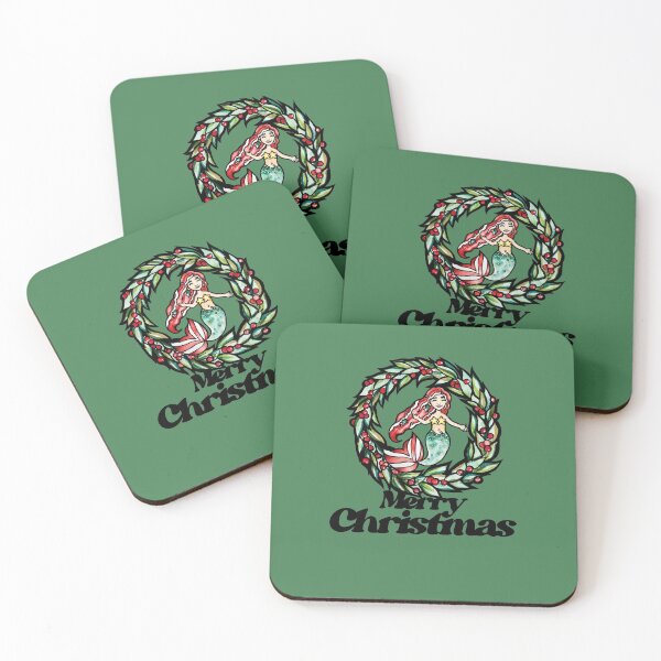 Artikelvorschau, Merry Christmas Mermaid entworfen und verkauft von FrictionMaxxing.