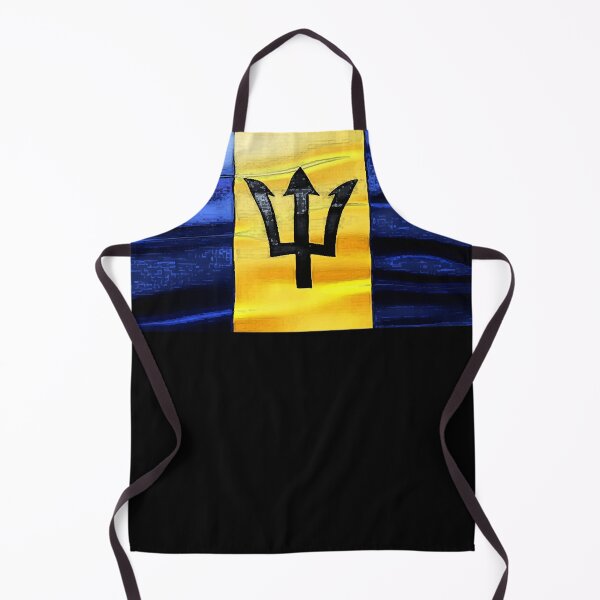 Artikelvorschau, Barbados Flagge Poseidon Trident Royal Sea Surface Reflection entworfen und verkauft von Jameskirappoh.