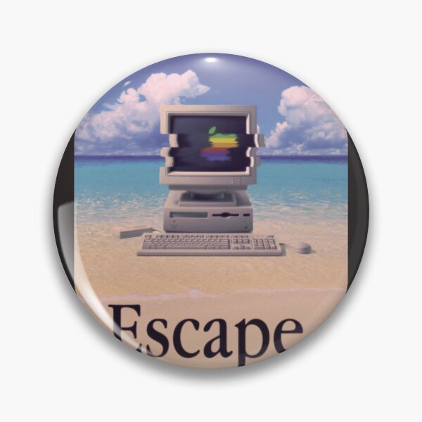 Item preview, Vaporwave Macintosh Sticker designed and sold by MaikRonnicke.