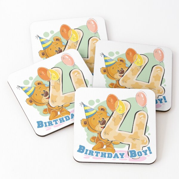 Item preview, Boy's Fourth Birthday! designed and sold by lucidfrog.