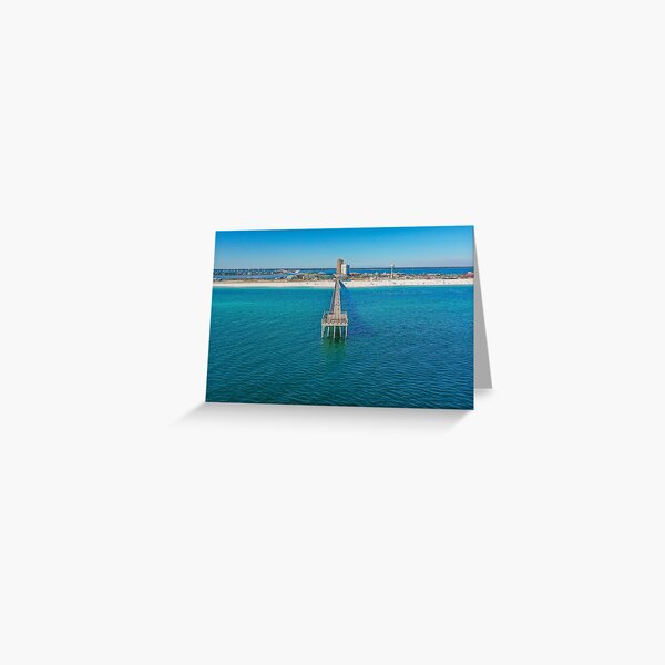 Pensacola Emerald Winter Pier Greeting Card