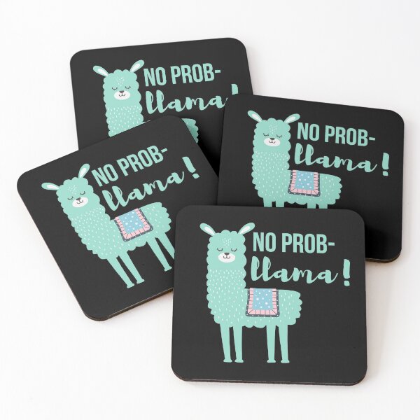 Item preview, Llama Gifts for Women and Men, No Prob Llama Cute Funny Alpaca Farm Animal Gifts designed and sold by Teez-Me.