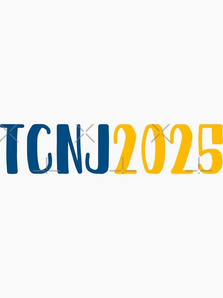 "TCNJ 2025" Sticker for Sale by collegedeck Redbubble