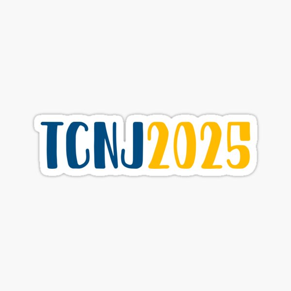 "TCNJ 2025" Sticker for Sale by collegedeck Redbubble