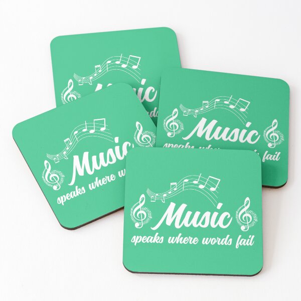 Item preview, Music Speaks When Words Fail, Music Quote, Musician, Music Teacher Gift Design designed and sold by DesignHouse07.