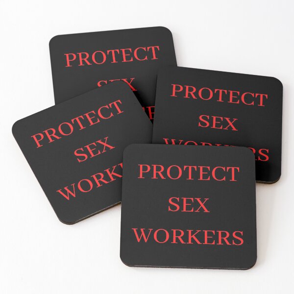 Item preview, Protect Sex Workers Red & Black designed and sold by KinkShoppe.
