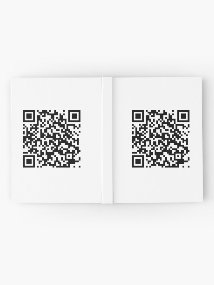 Rick Roll QR Code Troll | Spiral Notebook