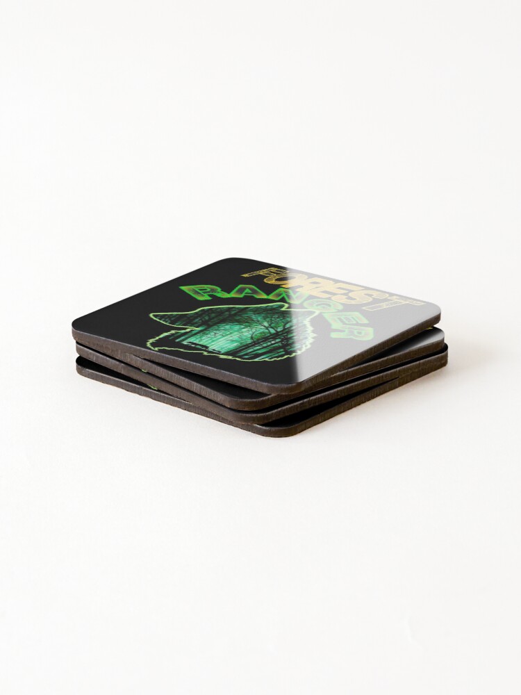 Thumbnail 4 of 5, Coasters (Set of 4), FOREST RANGER designed and sold by farfalla68.