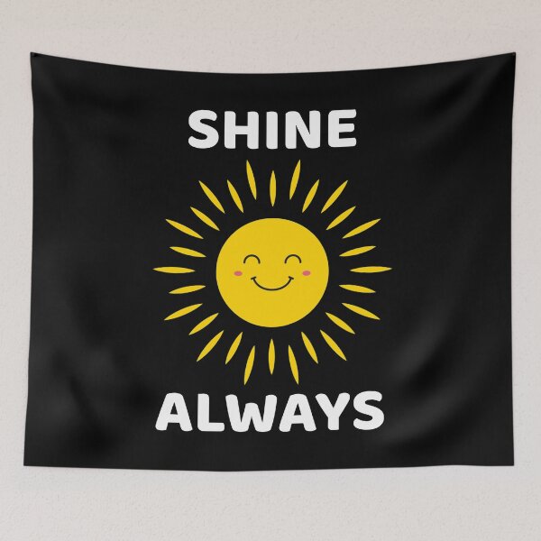 Item preview, Shine Always Celestial Sun Smiley Face designed and sold by OnyxMoonDesigns.