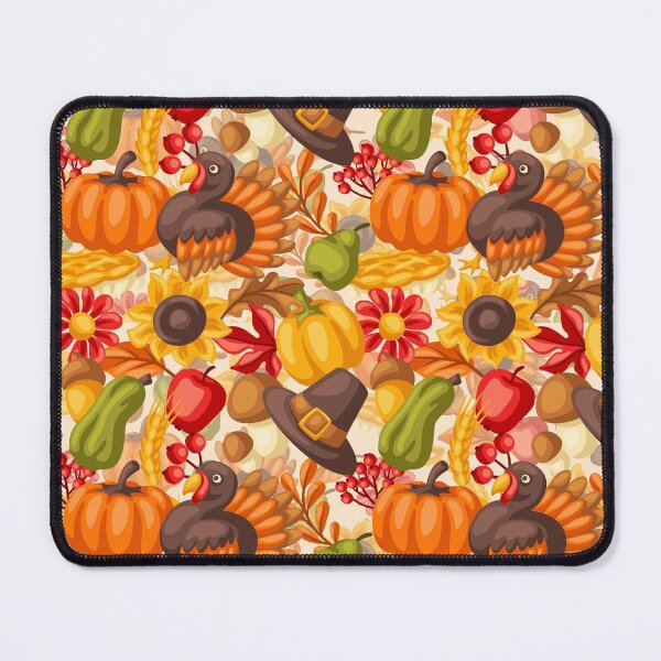 Item preview, Thanksgiving Turkey, Vegetables And Fruit Pattern designed and sold by Designs By YL.
