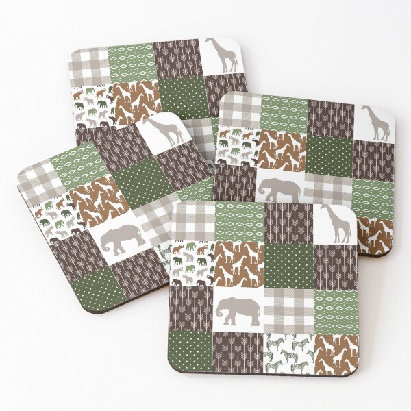 Item preview, Animal green brown plaid cute pattern designed and sold by aggiexnjoz.